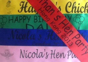 Personalised Sashes